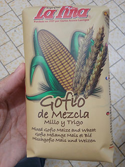 Gofio La Piña Mezcla de Millo y trigo